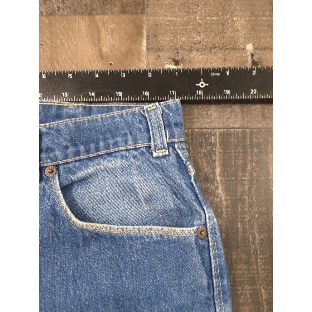 Vintage 70s 80s Levis Movin On Jeans Blue Tab Gold Script Denim Made in USA - Picture 9 of 10